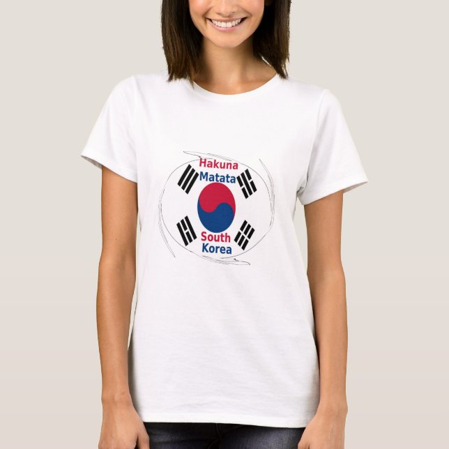 Hakuna Matata Sydkorea Art Print/Graphic Tee (Framsida)
