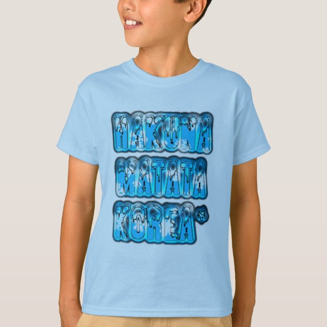 Hakuna Matata Sydkorea Art Print/Graphic Tröja (Framsida)