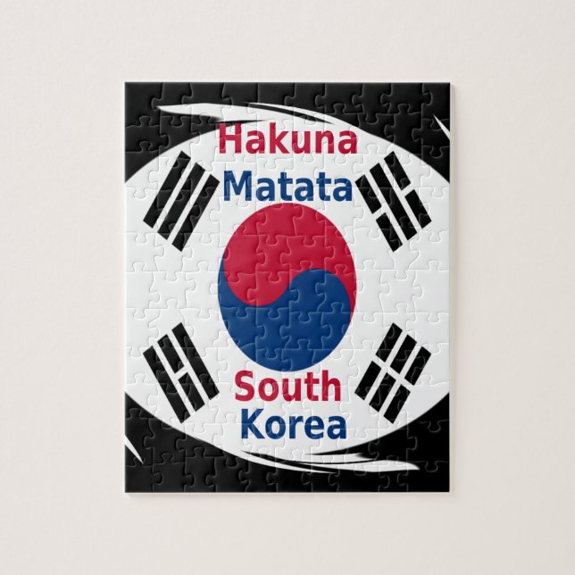 Hakuna Matata Sydkorea Pussel (Vertikal)