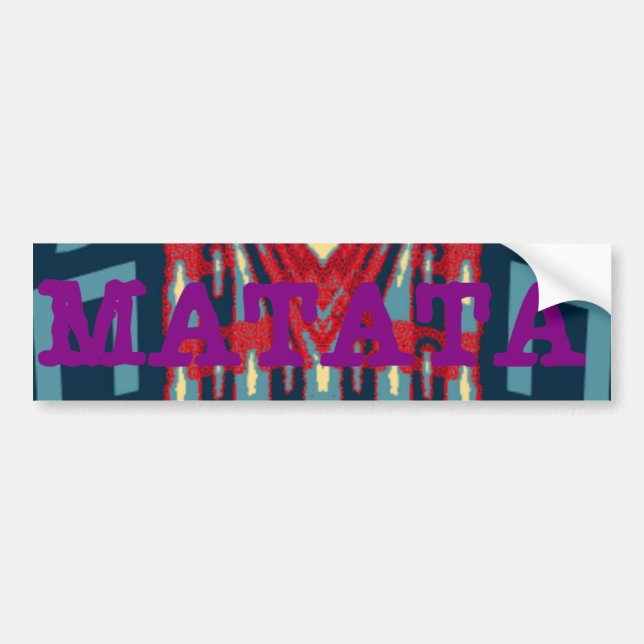 Hakuna Matata Text Hope Abstrakt Art Print Design Bildekal (Framsidan)