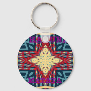 Hakuna Matata Text Hope Abstrakt Art Print Design Nyckelring
