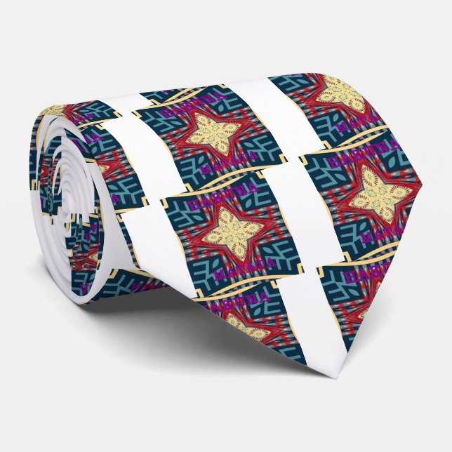 Hakuna Matata Text Hopp Abstrakt Konsttryck Design Slips (Rullad)