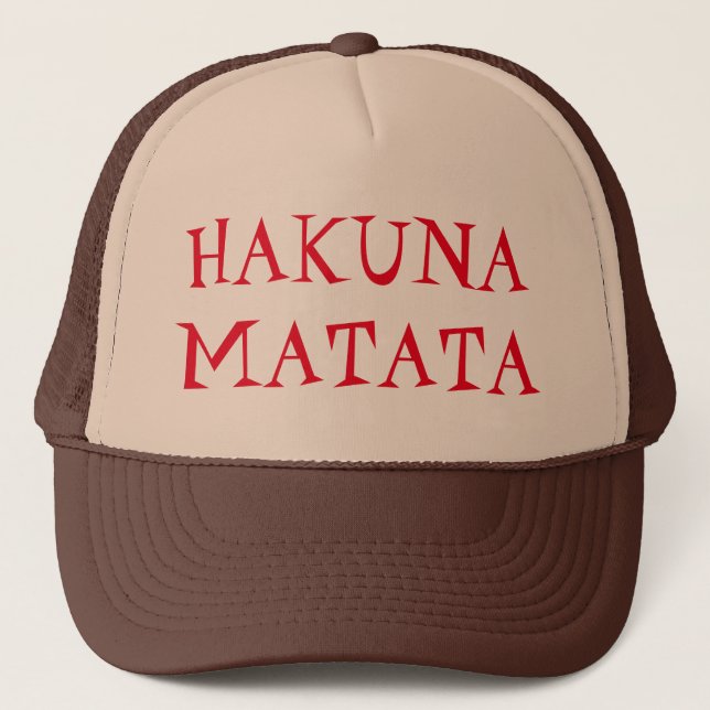 Hakuna Matata Truckerkeps (Framsida)