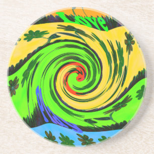 Hakuna Matata Tsunami Kärlek Wave Färg.png Underlägg Sandsten