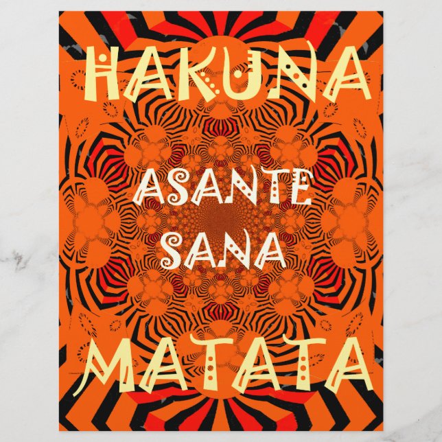 Hakuna Matata Uniquely Exceptionella senaste patte (Framsida)