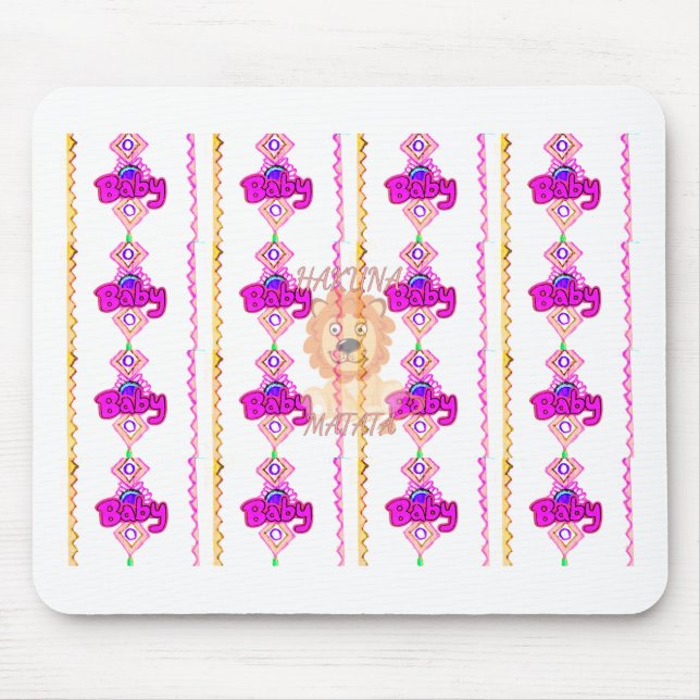 Hakuna Matata: Vackert Baby Lejona designmotif Musmatta (Framsidan)