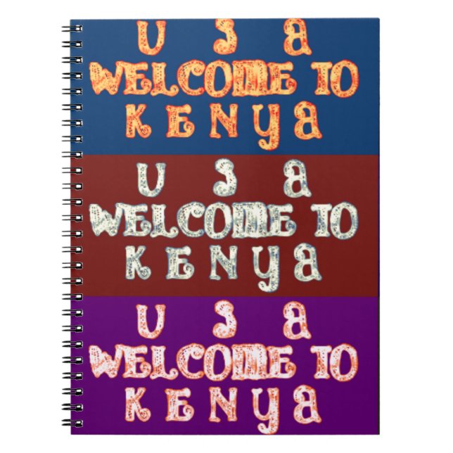 Hakuna Matata Välkommen till Kenya.png Anteckningsbok (Framsidan)
