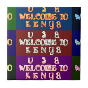 Hakuna Matata Välkommen till Kenya.png Kakelplatta