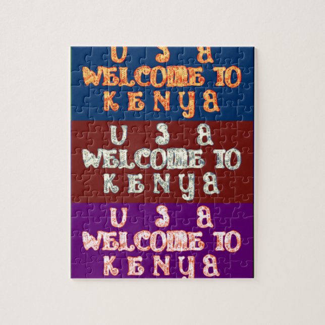Hakuna Matata Välkommen till Kenya.png Pussel (Vertikal)