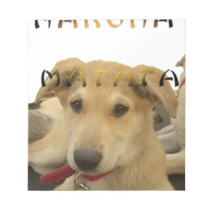 "Hakuna Matata Valp" - Bergsfri marionett Kärlek Anteckningsblock