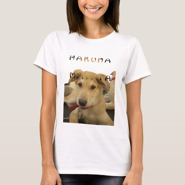 "Hakuna Matata Valp" - Bergsfri marionett Kärlek T-shirt (Framsida)