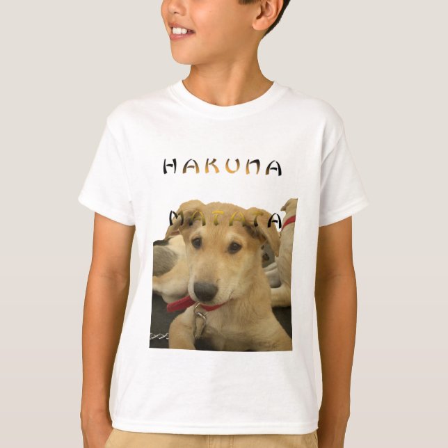 "Hakuna Matata Valp" - Bergsfri marionett Kärlek Tee (Framsida)