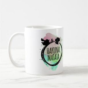 Hakuna Matata vattenfärg Kaffemugg