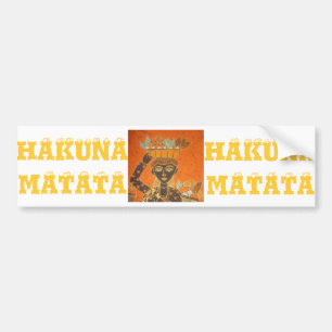 Hakuna Matata Vintage Dam Bildekal