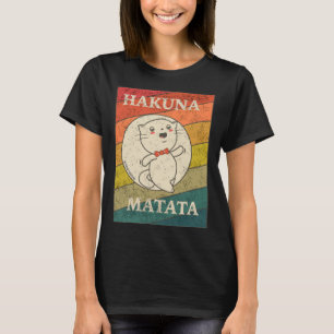 Hakuna Matata Vintage Retro Cute Cat Vintage Cat T Shirt