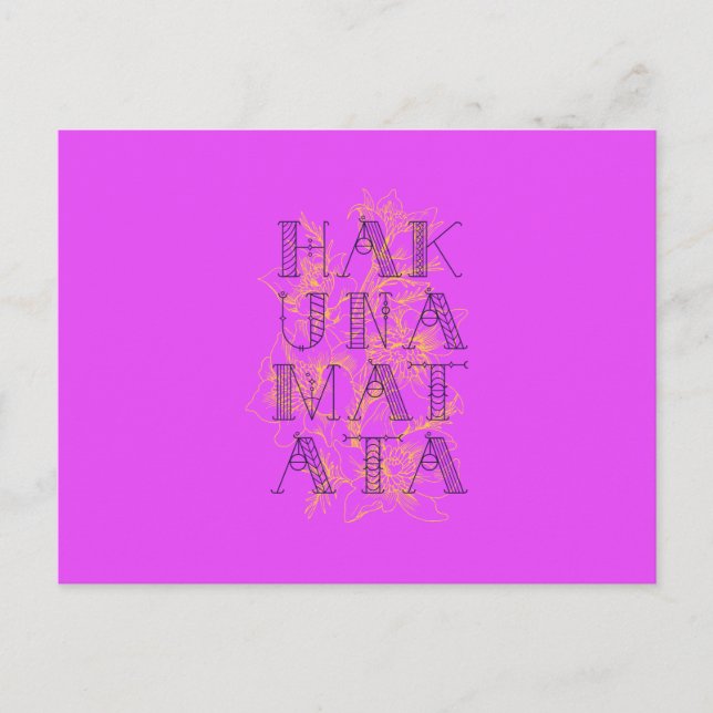 Hakuna Matata Vykort (Framsida)