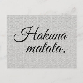 Hakuna matata vykort