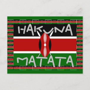 Hakuna Matata vykort med gåva