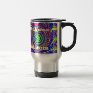Hakuna Matata - Whirl Design med Vibrant Färg Resemugg