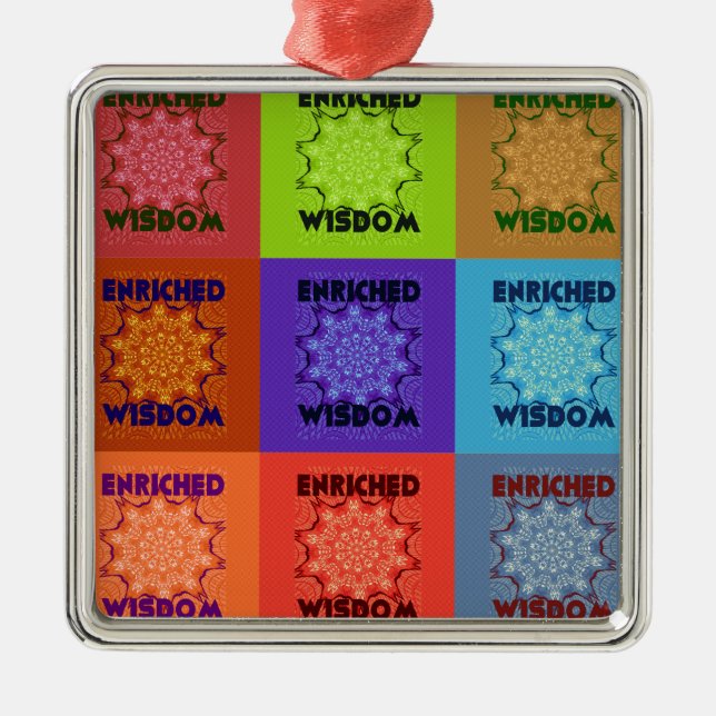 Hakuna Matata Wisdom Enrized Julgransprydnad Metall (Framsidan)