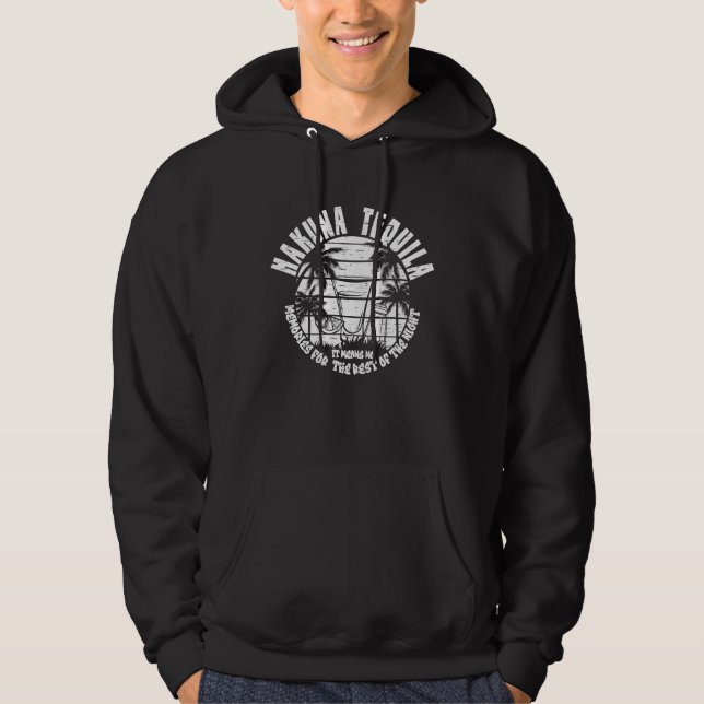 Hakuna Tequila Lime Salt Sprit För Män Kvinnor Dri Hoodie (Framsida)