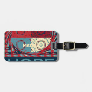Hakunamatata Inspirational Hope Mönster Art Design Bagagebricka
