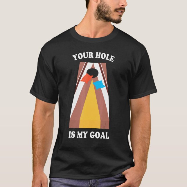 Hål är min mållåsbräda för kornhål t shirt (Framsida)