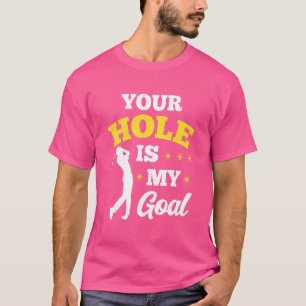 Hål är min måltavla Golf Player Golfing Putter Dr. T Shirt