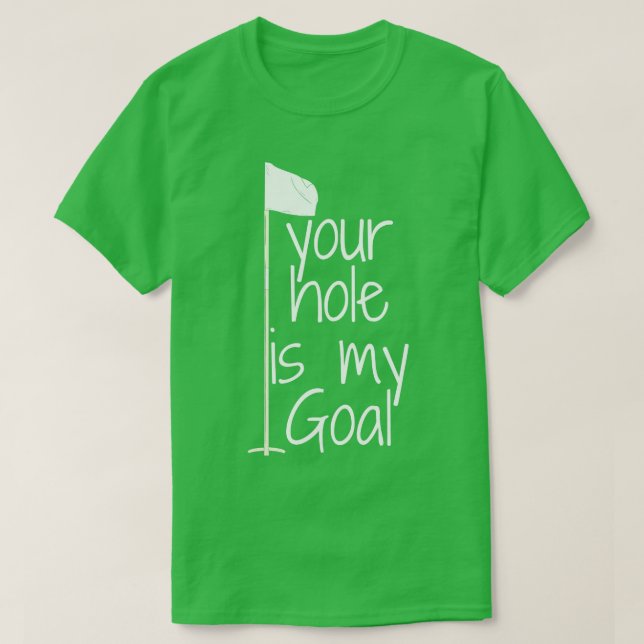 hål är mitt mål t shirt (Design framsida)