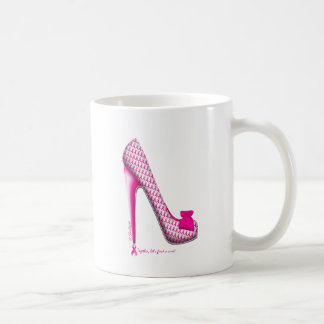Häl för band för bröstcancermedvetenhet rosa kaffemugg