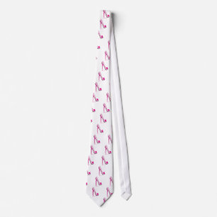 Häl för band för bröstcancermedvetenhet rosa slips