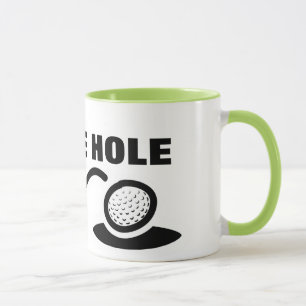 Hål för kaffe för Golfmugghumor Mugg