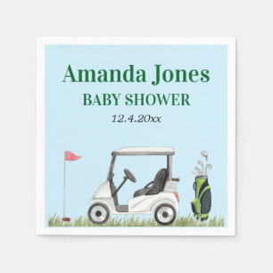 Hål i en golf Baby Shower Pappersservett