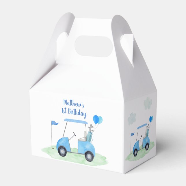 Hål i en golf Birthday-garanti Presentaskar (Framsidan Sidan)