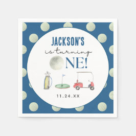 Hål i en golf Boy Birthday Pappersservett