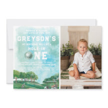 Hål i en golf Boy, första födelsedag