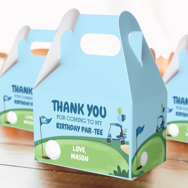 Hål i en golf Boy, första födelsedag Presentaskar (Skapare uppladdad)