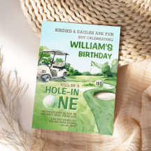 Hål i en Golf Par-T 1:a födelsedagen