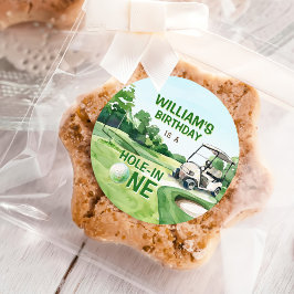 Hål i en Golf Par-T 1:a födelsedagen Runt Klistermärke