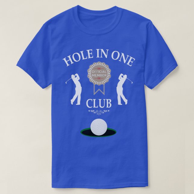 Hål i en Klubb Funny Manar Golf Humor T Shirt (Design framsida)