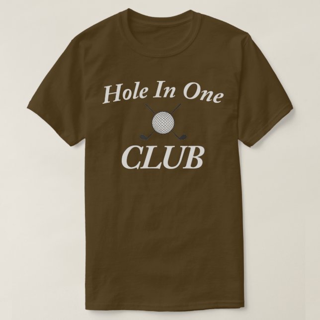 Hål i en Klubb Golf Shirt 1 T (Design framsida)