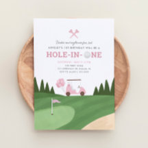 Hål i en Rosa Golf 1:a födelsedag