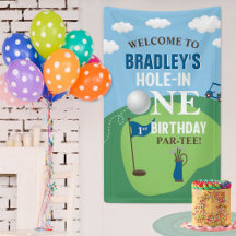 Hål i ett golf 1:a födelsedag