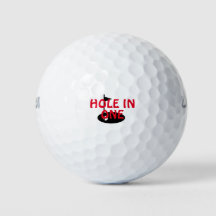 Hål i ett Golf Bollar
