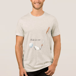Hål-i-ett Golfklubb Boll T Shirt