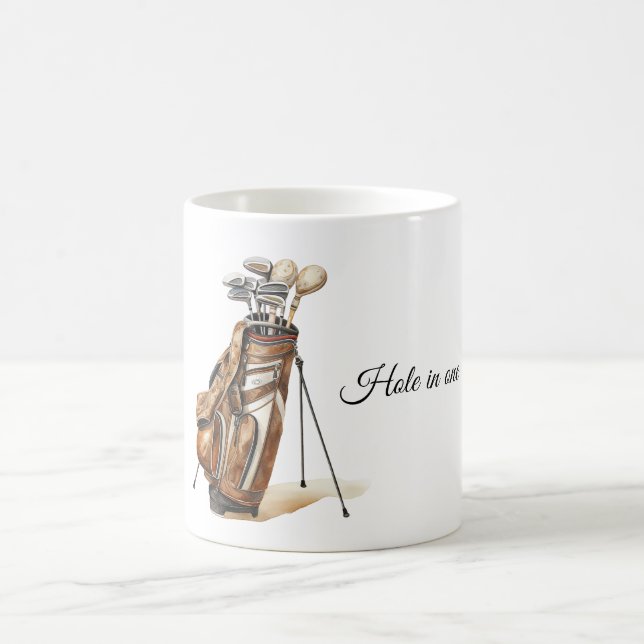 Hål-i-ett Golfklubbor Kaffemugg (Center)