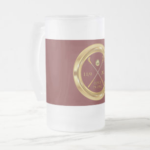 Hål-i-ett-Personligen, frostat glas Mugg