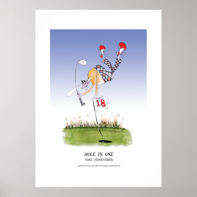 hål i ett, tony fernandes poster (Framsidan)