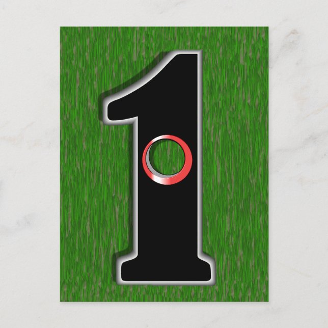 Hål i ett! vykort (Framsida)