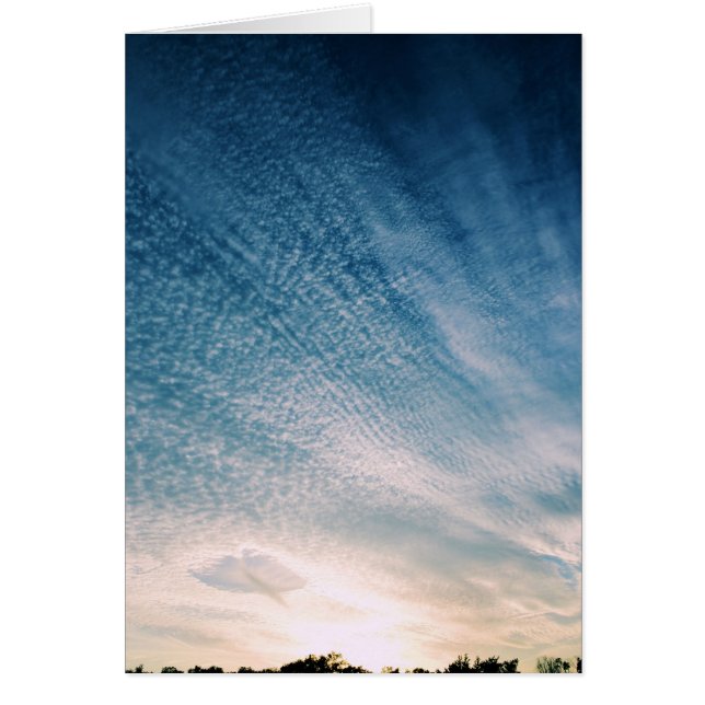 Hål i molnen - Scripturekort Hälsningskort (Framsidan)